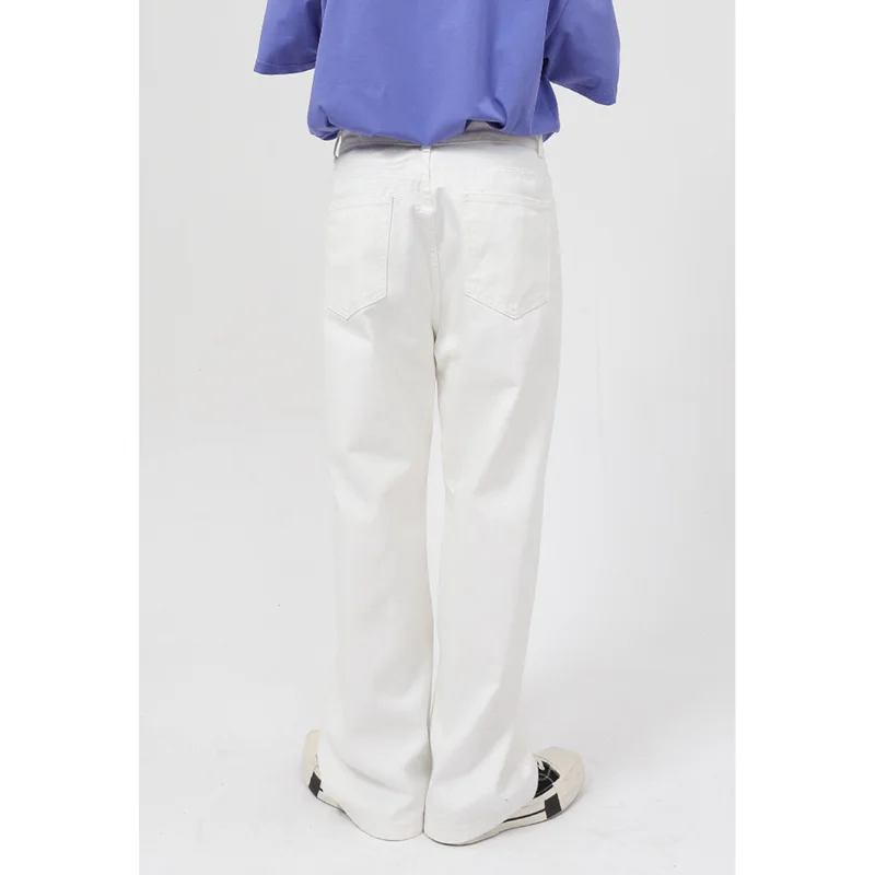 Men's Wear 2022 New Port Breeze Recreational Comfortable Black Jeans Loose Temperament Versatile Wide Leg Trousers Autumn Female