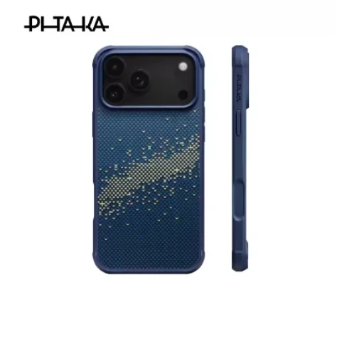 Фото Чехол PITAKA из углеродного волокна для iPhone 17 Pro Max, кевларовый чехол с беспроводной зарядкой для 17 PRO MAX/17 PRO, стильный чехол, подарок №2