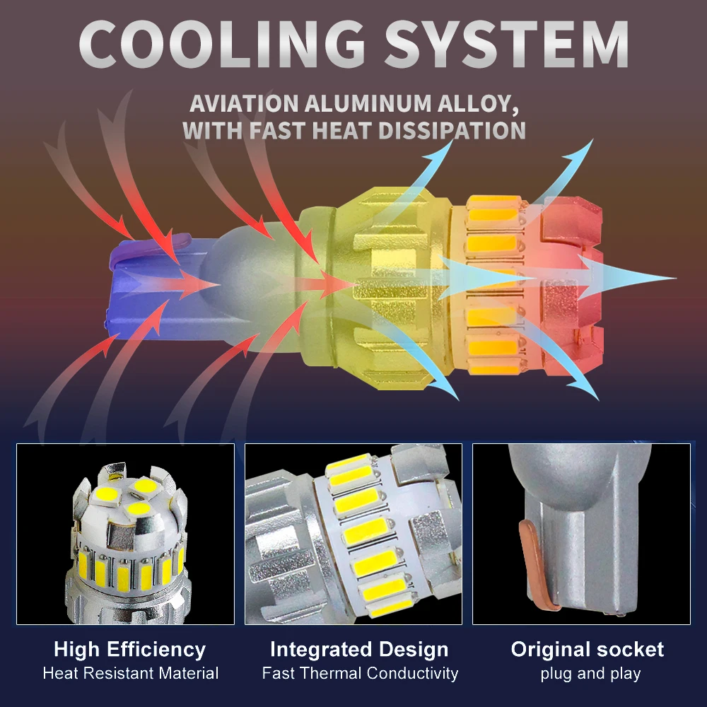 10 шт. W16W T15 фонари заднего хода 921 912