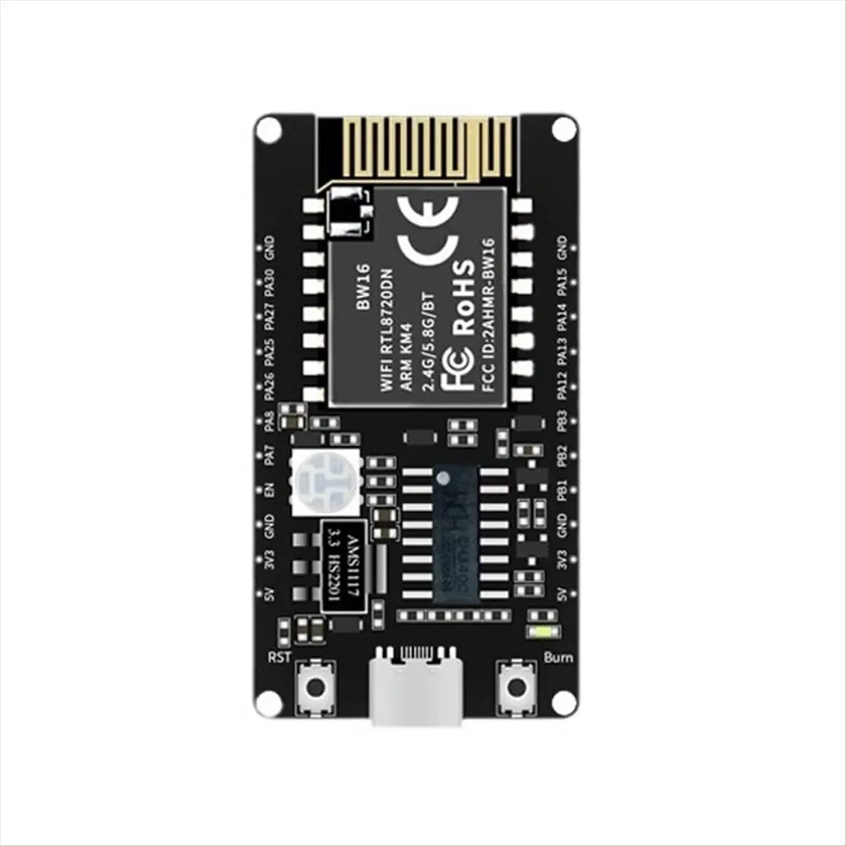 Плата разработки AA80 BW16-Kit с модулем RTL8720DN, двухдиапазонным Wi-Fi, низкопотребляющим Bluetooth BLE и интерфейсом Type-C. (art.: 3920dcca752c2) - 3920dcca752c2