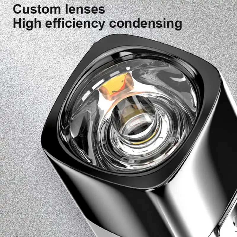 

Usb Rechargeable Bright Flashlight Waterproof Portable Searchlight 1200/600 Mah Mobile Phone Charger Outdoor Lighting