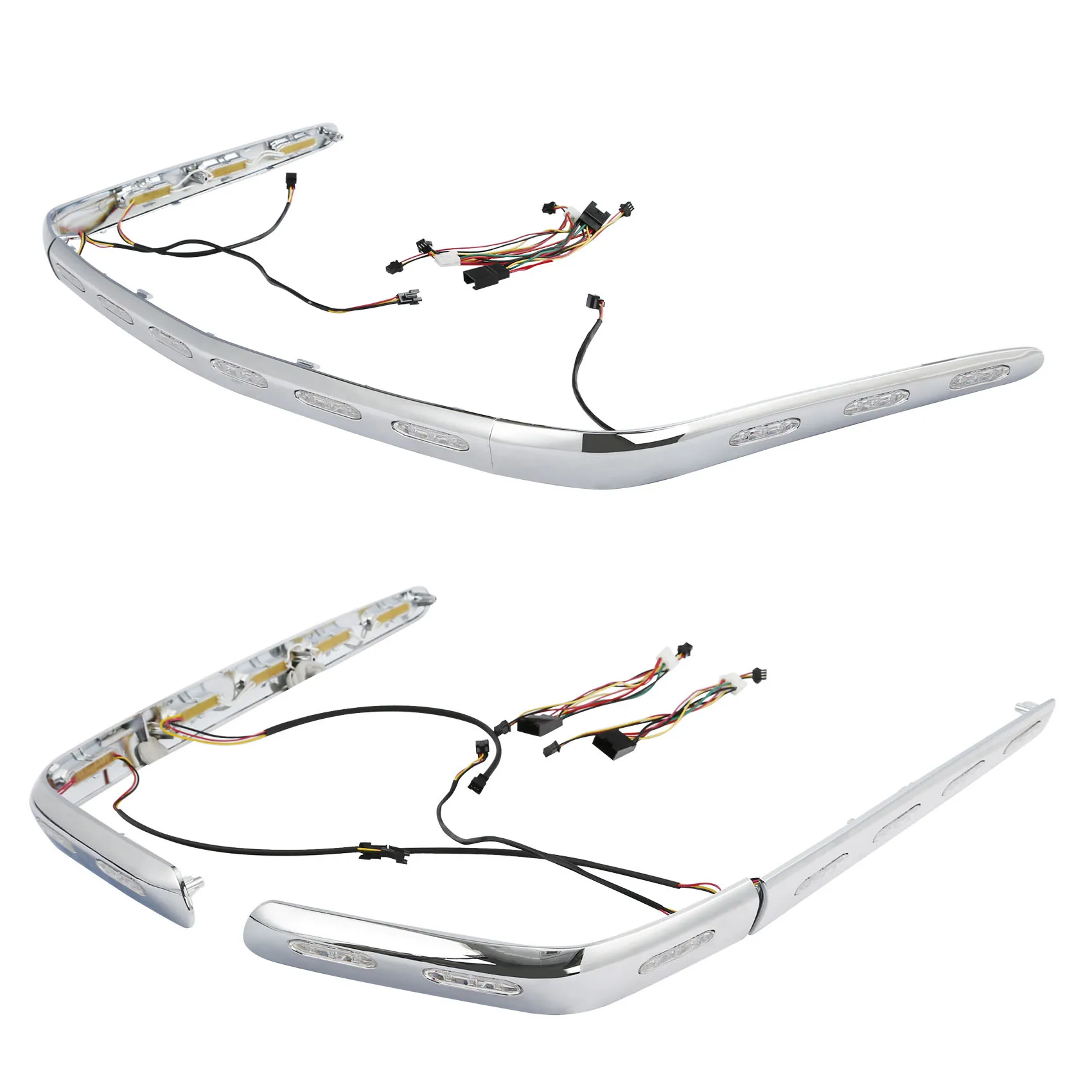 Задний багажник, сиденье, отделка со светодиодной подсветкой, Набор для Honda Gold Wing 1800 GL1800 2001-2011, мотоциклетный прозрачный/красный/дымчатый