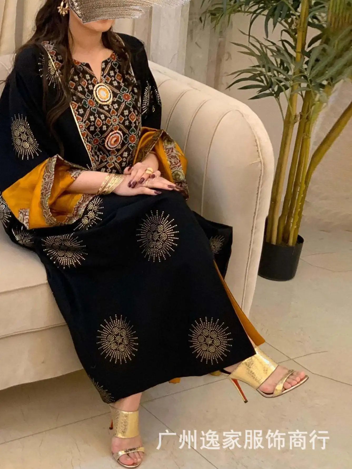 

Женское платье, Повседневный пуловер в этническом стиле с круглым вырезом и цветочным принтом, свободное платье с длинным рукавом и длинным...