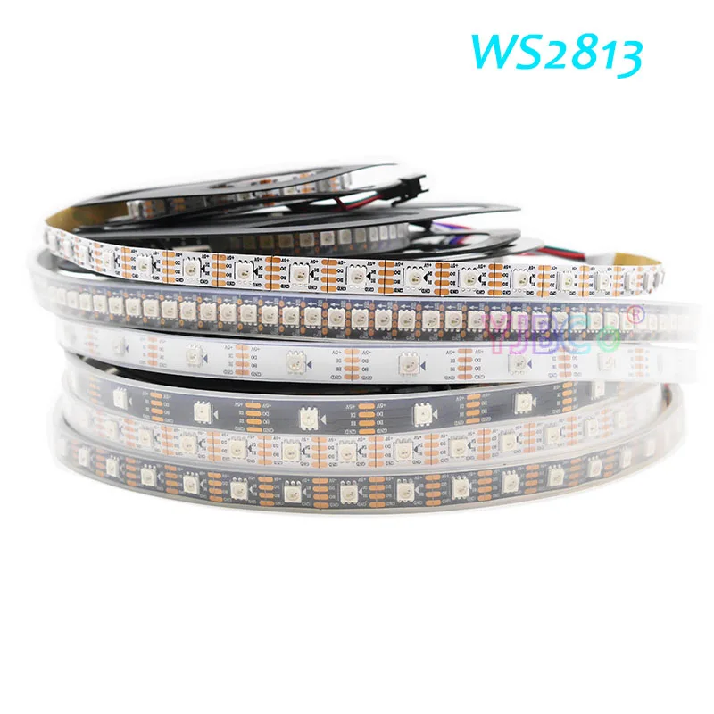 WS2813 DC 5V Full color LED Strip WS2812B Updated Addressable Dual-signal WS2811 IC SMD 5050 RGB Lamps Tape 30/60/144 pixels/m