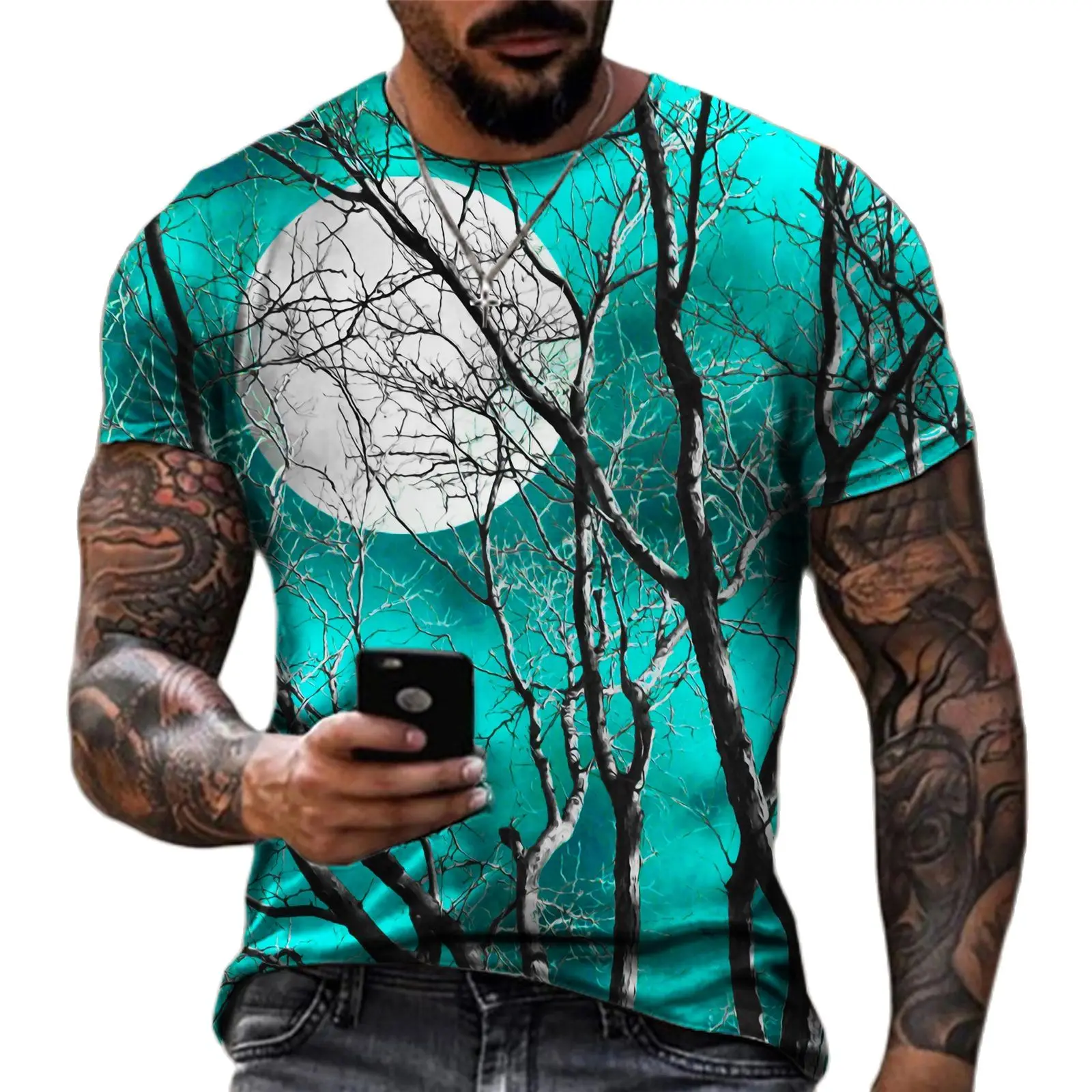 

2022 Men/women Fashion Color-blocking 3d Printed T Shirt Harajuku Casual Short Sleeve Slim T-shirt