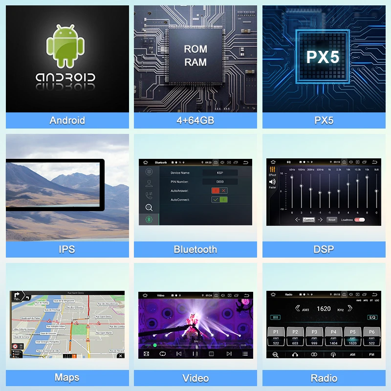 8-дюймовое автомобильное радио с сенсорным экраном Android для Honda PILOT 2015- GPS-навигация