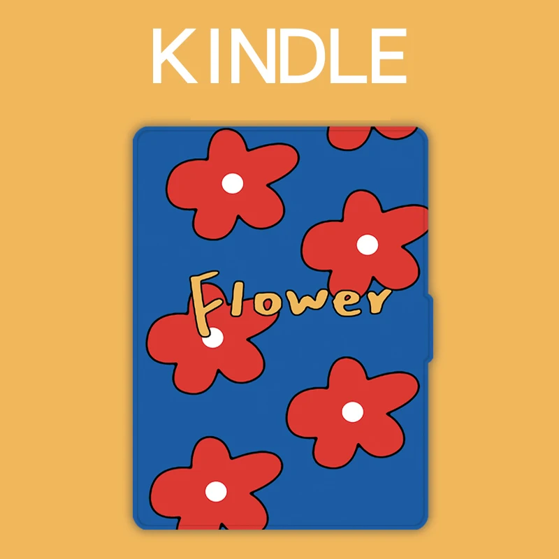 

Flowers Case J9G29R for Kindle 2019 658 Cover Original Printed Protective Shell for Kindle 2019 Youth Edition Cute Tablet Cases