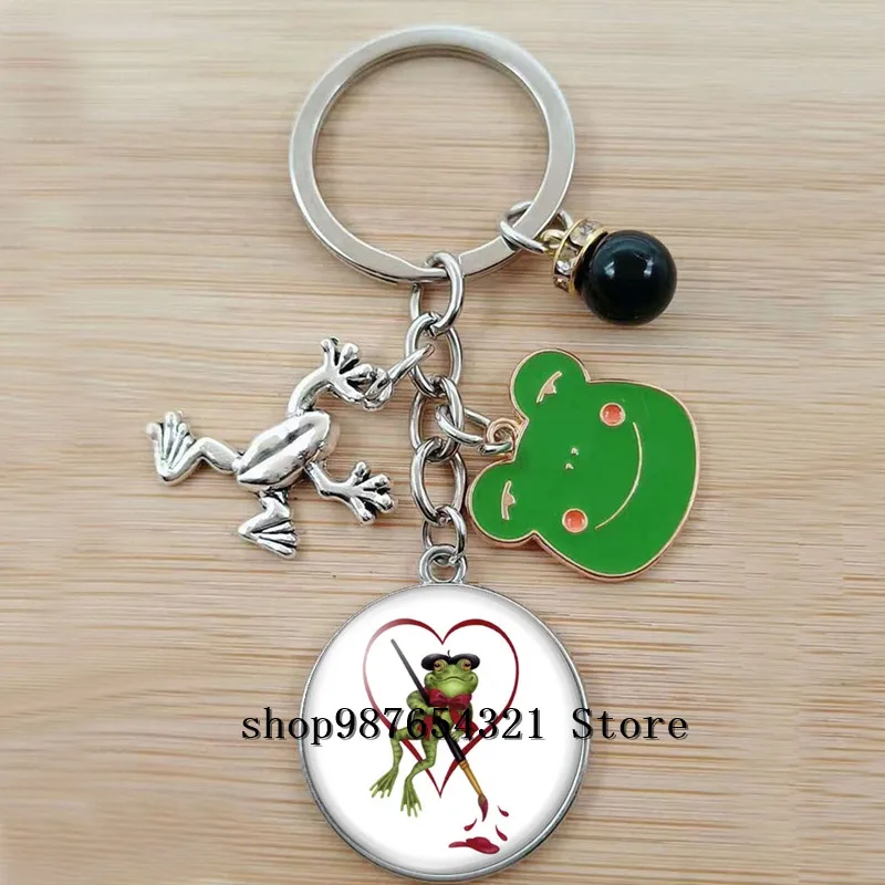 Новинка Красивая лягушка зеленое животное милая большая женская сумка ювелирные