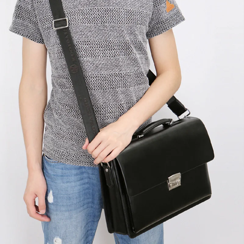 Leather Bag for Men Luxury Brand Women's Bags Executive Briefcase Man Suitcase Laptop Men's Handbag Business Tote sacoches