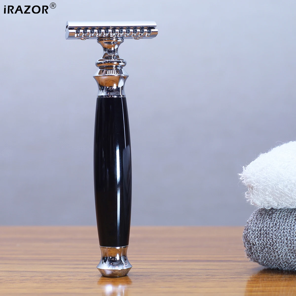 Фото iRAZOR Barber безопасная бритва с двойными краями для мужчин-10 оригинальных лезвий в комплекте, машина для удаления волос на теле, инструмент для ухода за волосами №1