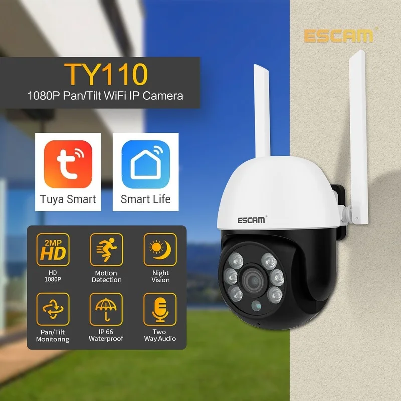 

ESCAM 1080P 3MP Tuya Smart Mini WiFi IP Camera Indoor Wireless Security Home CCTV Surveillance Camera 2MP With Auto Tracking
