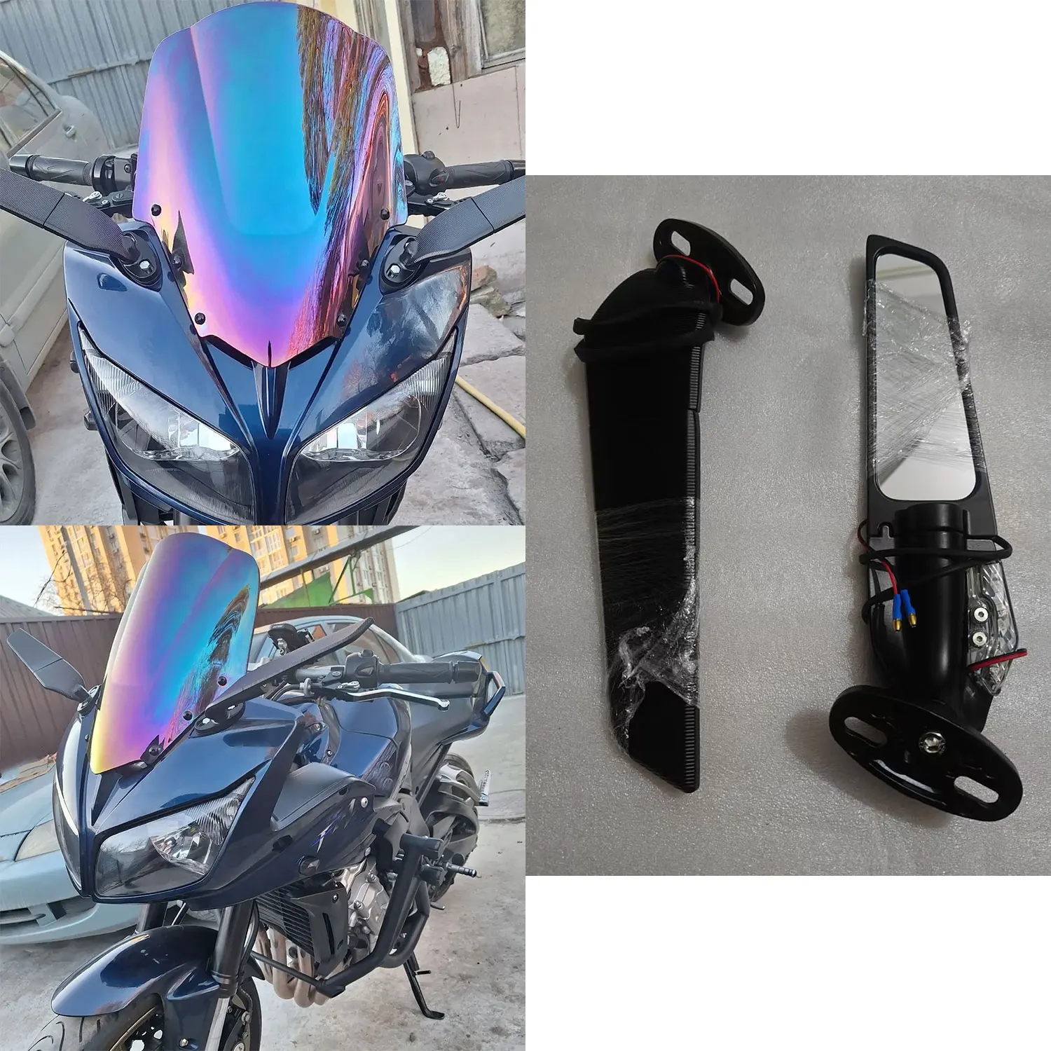 Для Yamaha FZ1 S FZ1-S Fazer 1000 2006 2007-2015 FZ1S Регулируемые вращающиеся боковые зеркала заднего