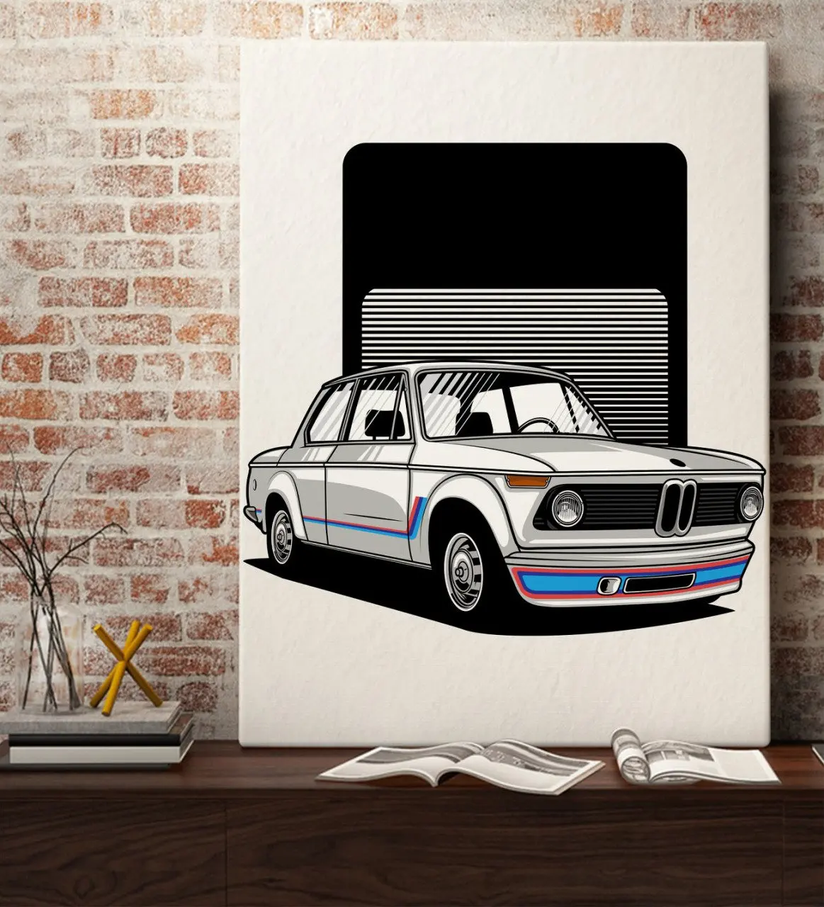

BK Подарочный классический дизайн автомобиля холст стол 70x100cm-5