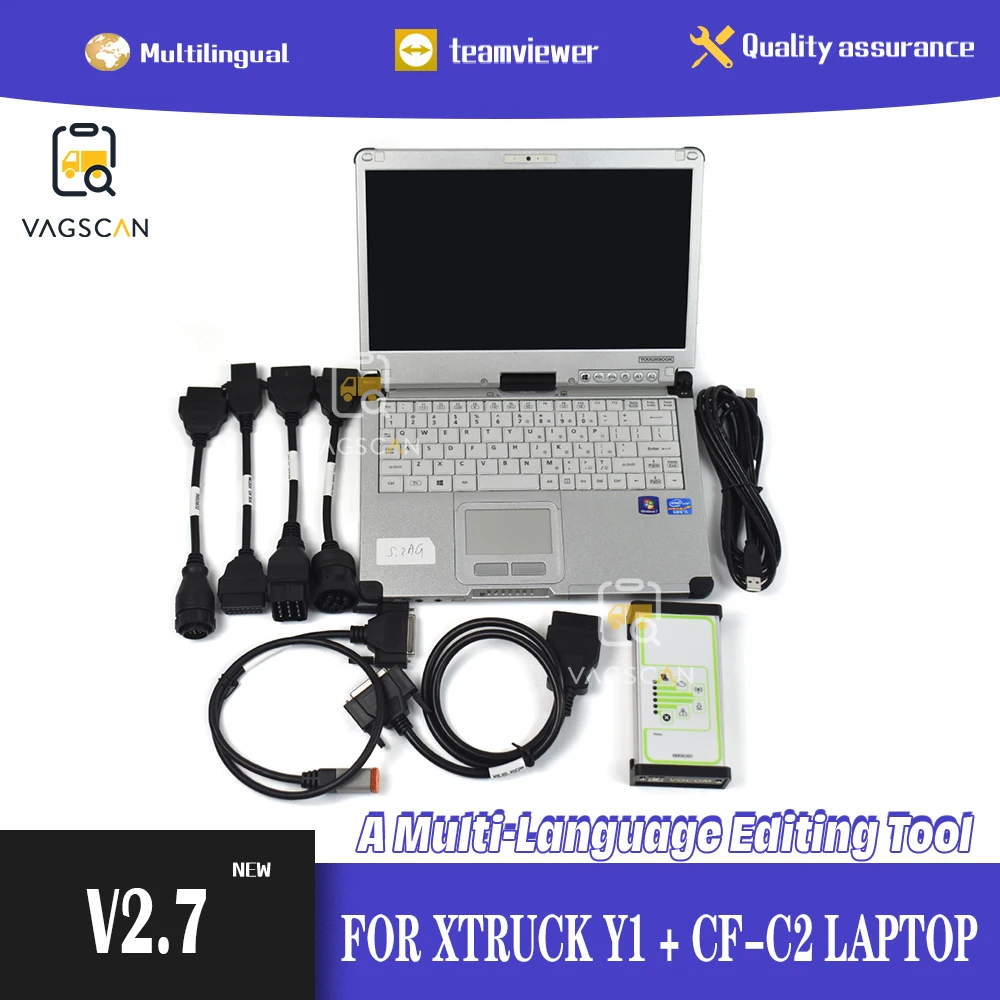 

CF-C2 Laptop auto scanner tool for vocom 88890300 xtruck Y1 truck diagnosis with ptt2.7 software