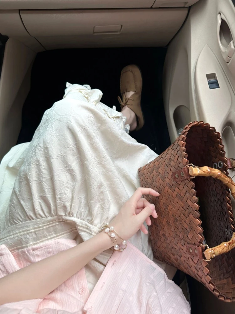 Японская плиссированная однотонная Милая женская рубашка простая милая блузка