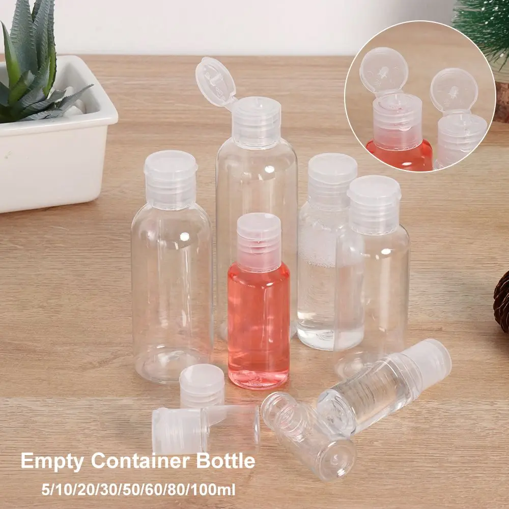 

5-100ML Plastic Dispenser Makeup Refillable Empty Container Bottle Lotion Jar Shampoo Bottle