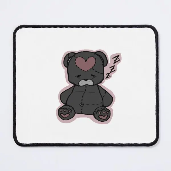 

Черный коврик для мыши с сонным сердцем и медведем, мужской компьютерный коврик для ПК, игровой Аниме Коврик для мыши с клавиатурой, Настольный коврик с принтом для игр