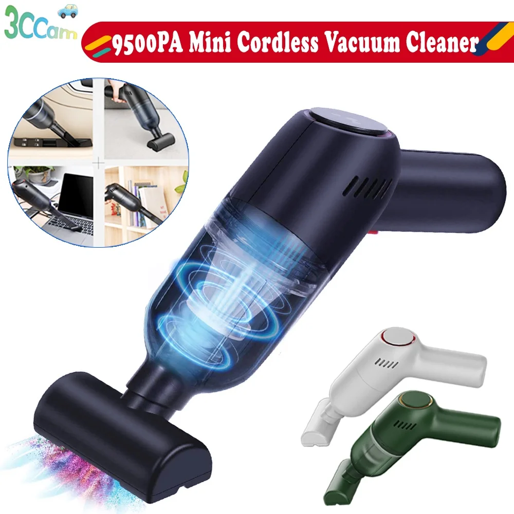 

[Local Ready Stock]9500PA Vacuum Cleaner Cordless Mini Vacum Wireless Super Suction Handheld Car Vacuum Cleaner Upgrade