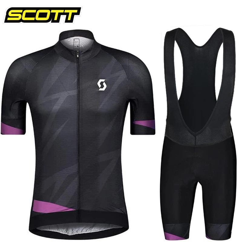 

Новинка 2022, мужской велосипедный костюм Скотта из Джерси, летний комплект с коротким рукавом, Майо 19D, шорты с нагрудником, велосипедная одеж...
