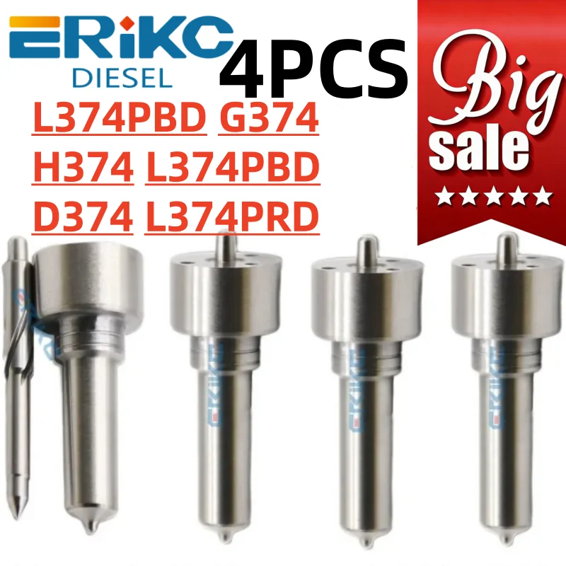 Фото 4 шт. форсунки Common Rail Euro5 L374PBD G374 H374 L374PBD для дизельных двигателей Ssangyong 33800-4A710 A6710170121 28229873 №1