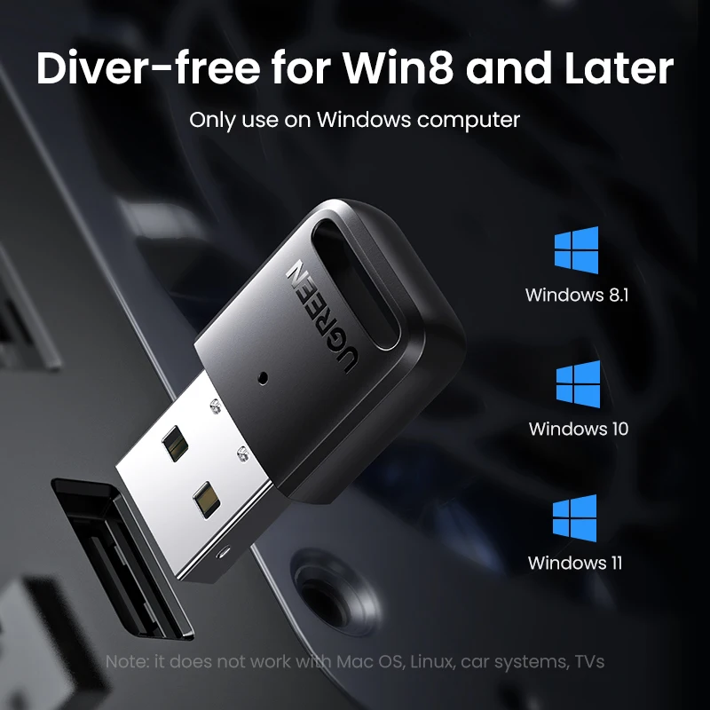 USB-адаптер UGREEN Bluetooth 5 0 адаптер 4 для ПК динамика беспроводной мыши музыкальный