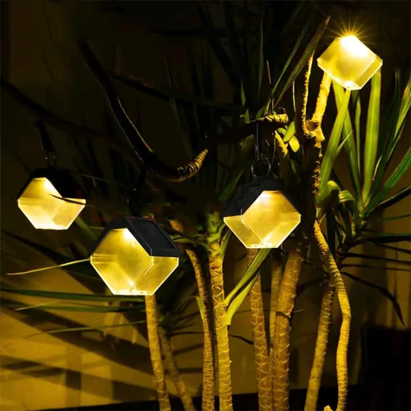 

Outdoor Waterproof Solar Pendant Lights LED Porch Clip Decoration Garden Rgb Warm Solar Lamp Motion Sensing