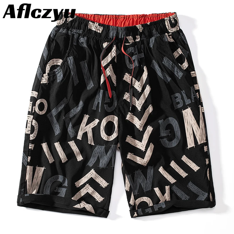 

2022 Summer Men Shorts Plus Size Casual Beach Shorts Print Breathable Comfortable Running Shorts Outdoor Men's Short Pant M-9XL