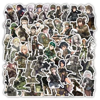 103050pcs anime female soldier camouflage stickers cool decals diy travel luggage guitar fridge laptop pvc waterproof sticker