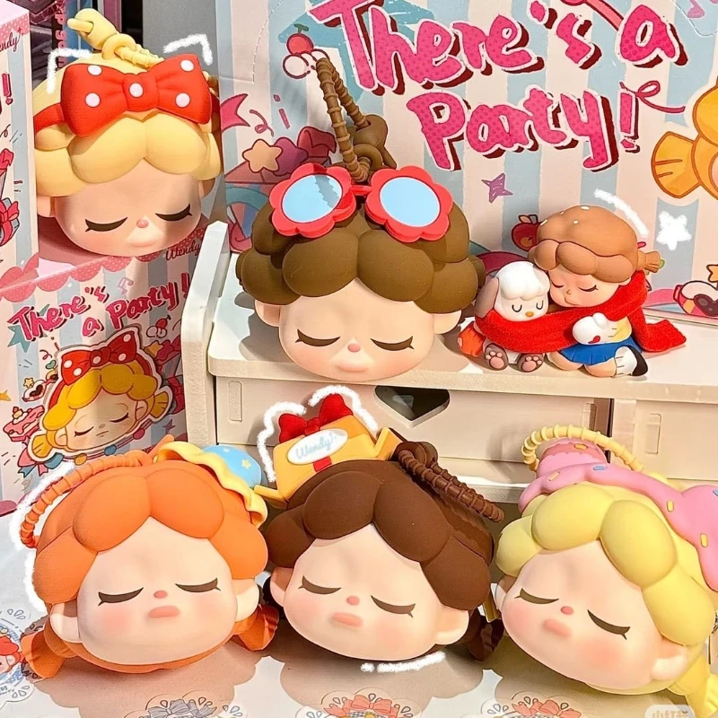 Подлинная слепая коробка Wendy There's A Party Series Kawaii Сумка для наушников Подвеска