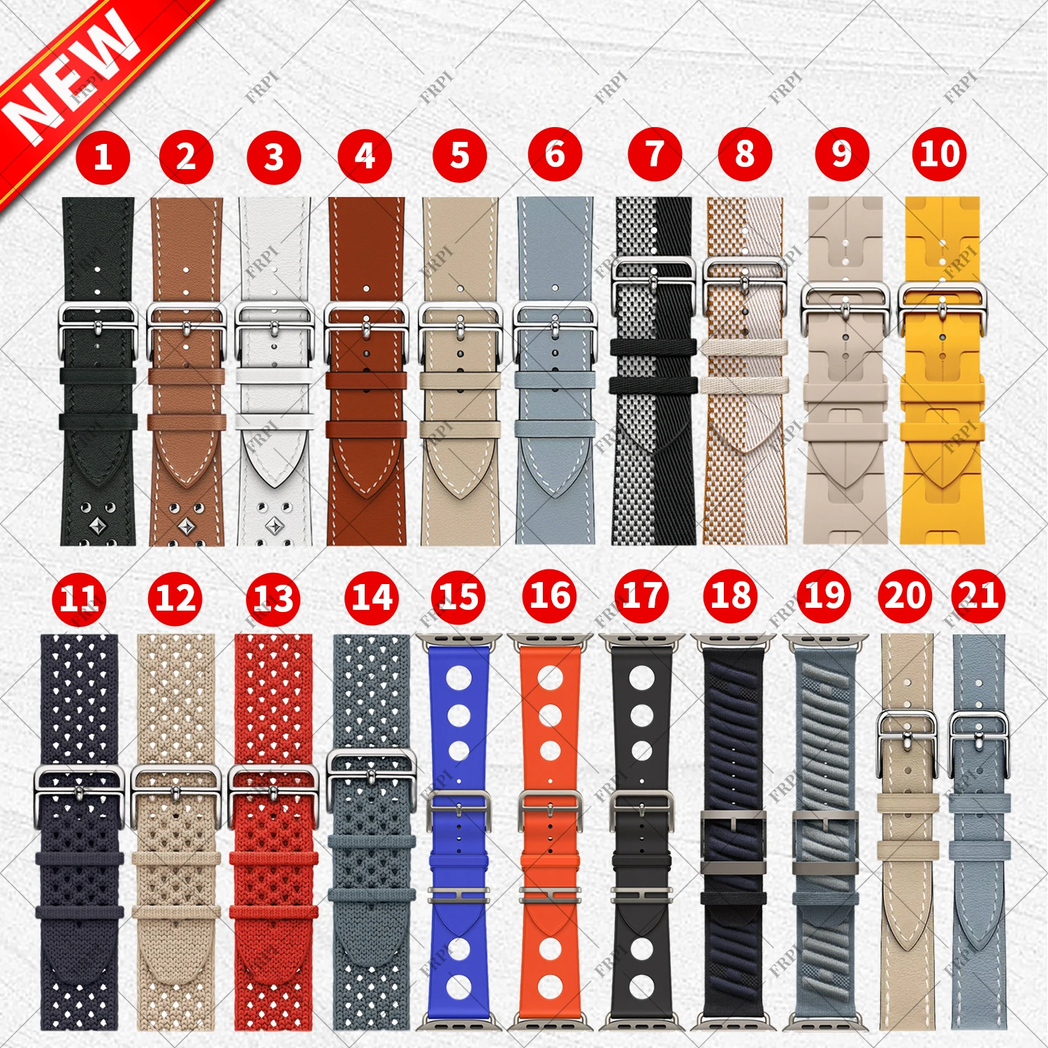Фото Новый ремешок Scub'H Diving En Mer Néo Tricot Toile H Double Jeu Kilim Single Tour Twill Jump Attelage для Apple Watch Series 11 42 мм (2026 год) №5