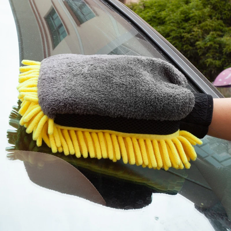 

Двусторонние бархатные перчатки для мойки автомобилей, перчатки для ухода за автомобилем, перчатки для мойки кузова автомобиля, очиститель...