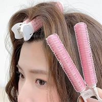 12psc no heat natural fluffy hair root clip curly plastic hair clips bangs hair roller clip hair pins accessories styling