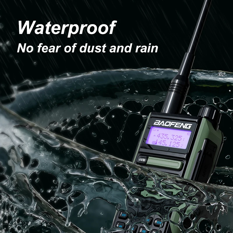 2PCS BaoFeng UV-16 PLUS 10W Professional Walkie Talkie Type-C Charger Long Range Handheld FM Transceiver Dual Band 2 Way Radio