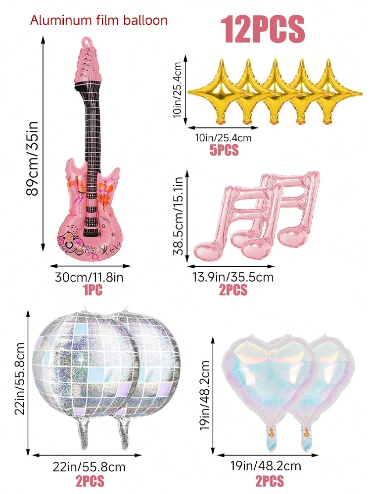 

Розовый набор шаров для музыкальной вечеринки