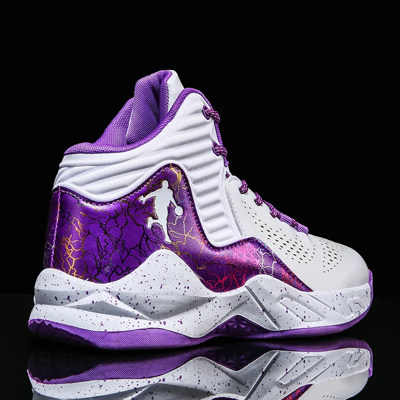 

Высокие спортивные баскетбольные туфли, Мужская модная Уличная обувь для баскетбола, мужские уличные дышащие кроссовки