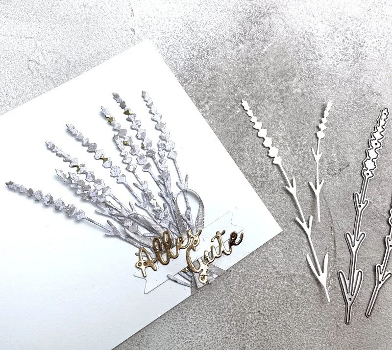 Mmao ремесла металлические стальные Вырубные штампы пшеничные уши Украшение