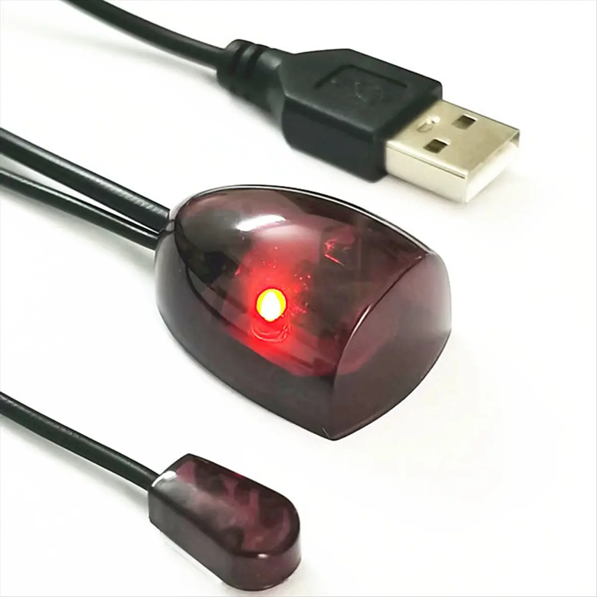 Фото Инфракрасный ИК-удлинитель-репитер (приемник-передатчик) USB-адаптер для устройств дистанционного управления, 2 м, с подсветкой №5