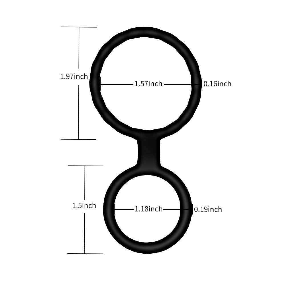 Мужское силиконовое кольцо для пениса с задержкой эякуляции, ограничителем семенного мешка и растяжкой яичек Nillo Pene Секс-игрушки для мужчин.