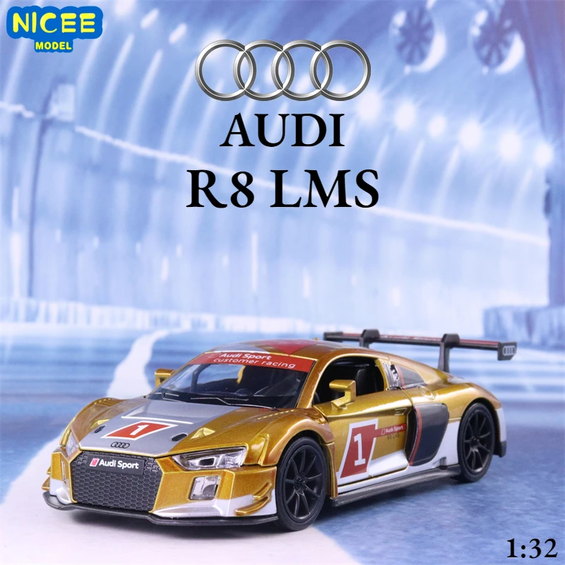

1:32 AUDI R8 LMS Alloy Racing Car Model Diecast Metal Vehicles Toy Sports Car Model Collection Children Toy Gift A17