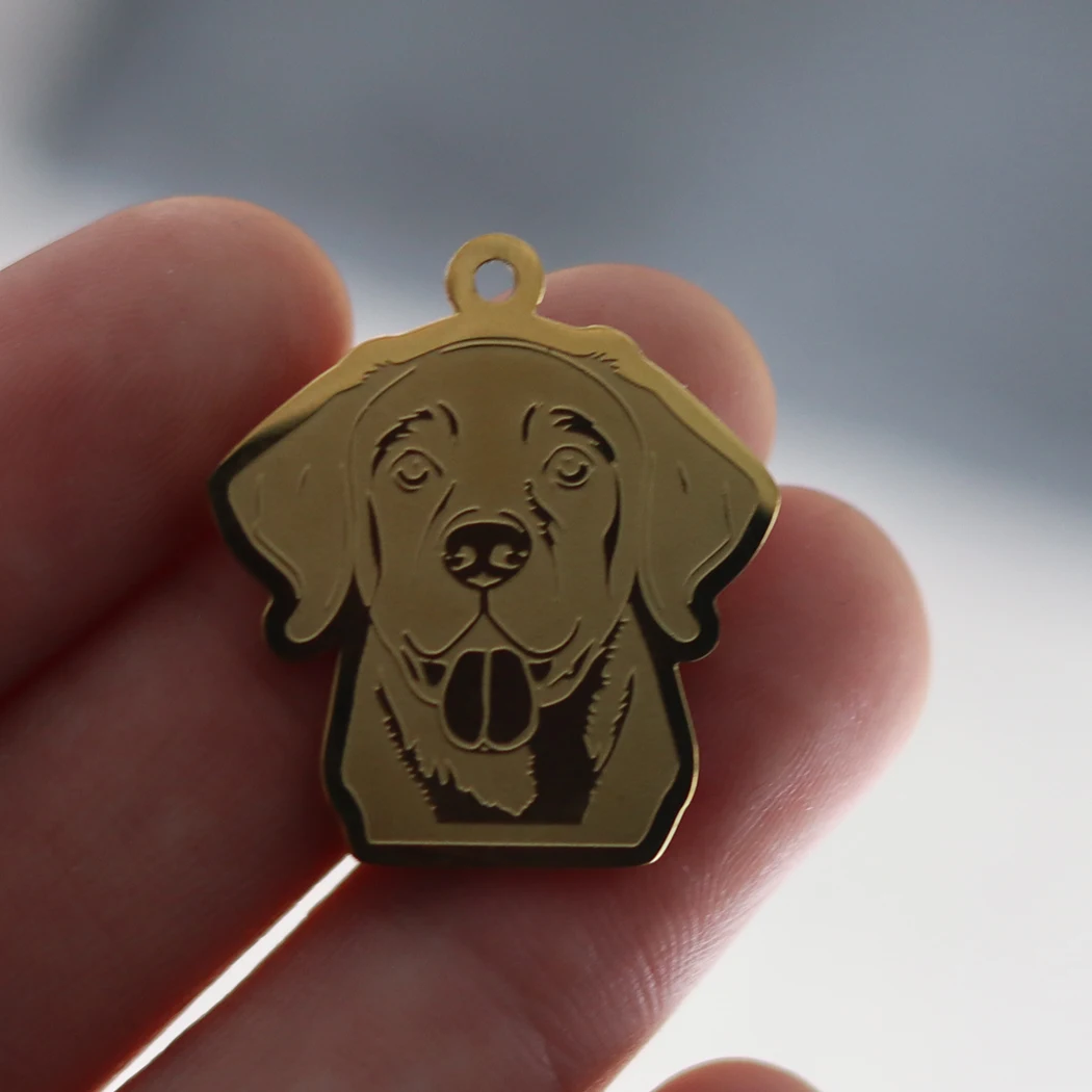 2 шт. очаровательное ожерелье из лабрадора-ретривера для женщин и мужчин