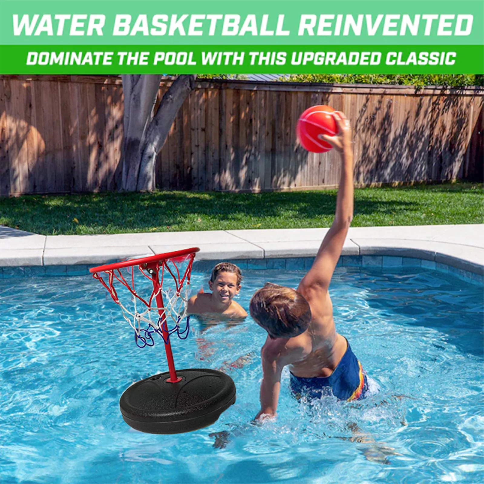 

Floating Hoop Basketball Frame Ball Summer Items Kids And Adults Team Game Pool Basketball Set