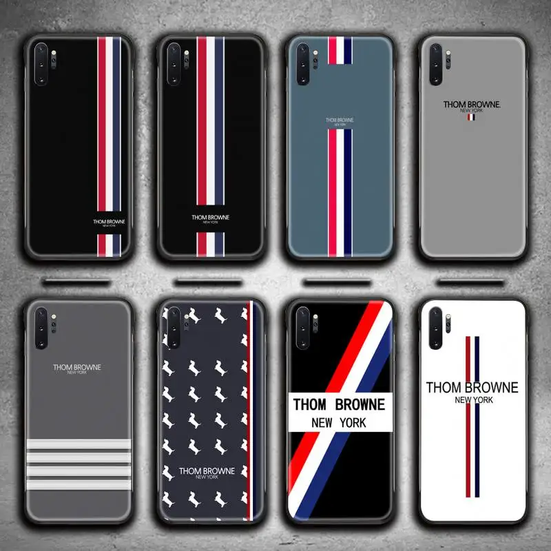 

Luxury Trend Design THOMS Phone Case For Samsung Galaxy Note20 ultra 7 8 9 10 Plus lite M51 M21 M31S Design BrOwNeS Cover