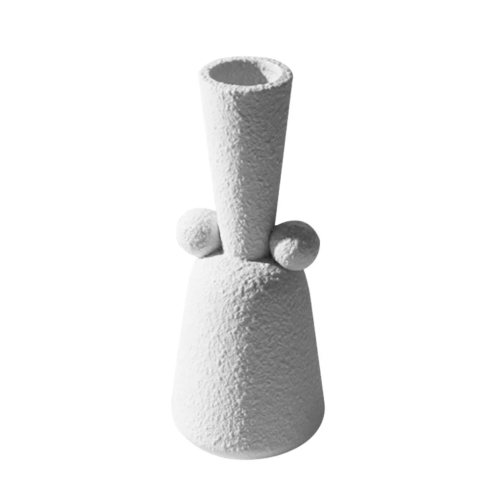 

1Pc Ceramic Abstract Flower Vase Creative Dried Flower Holder Home Adornment