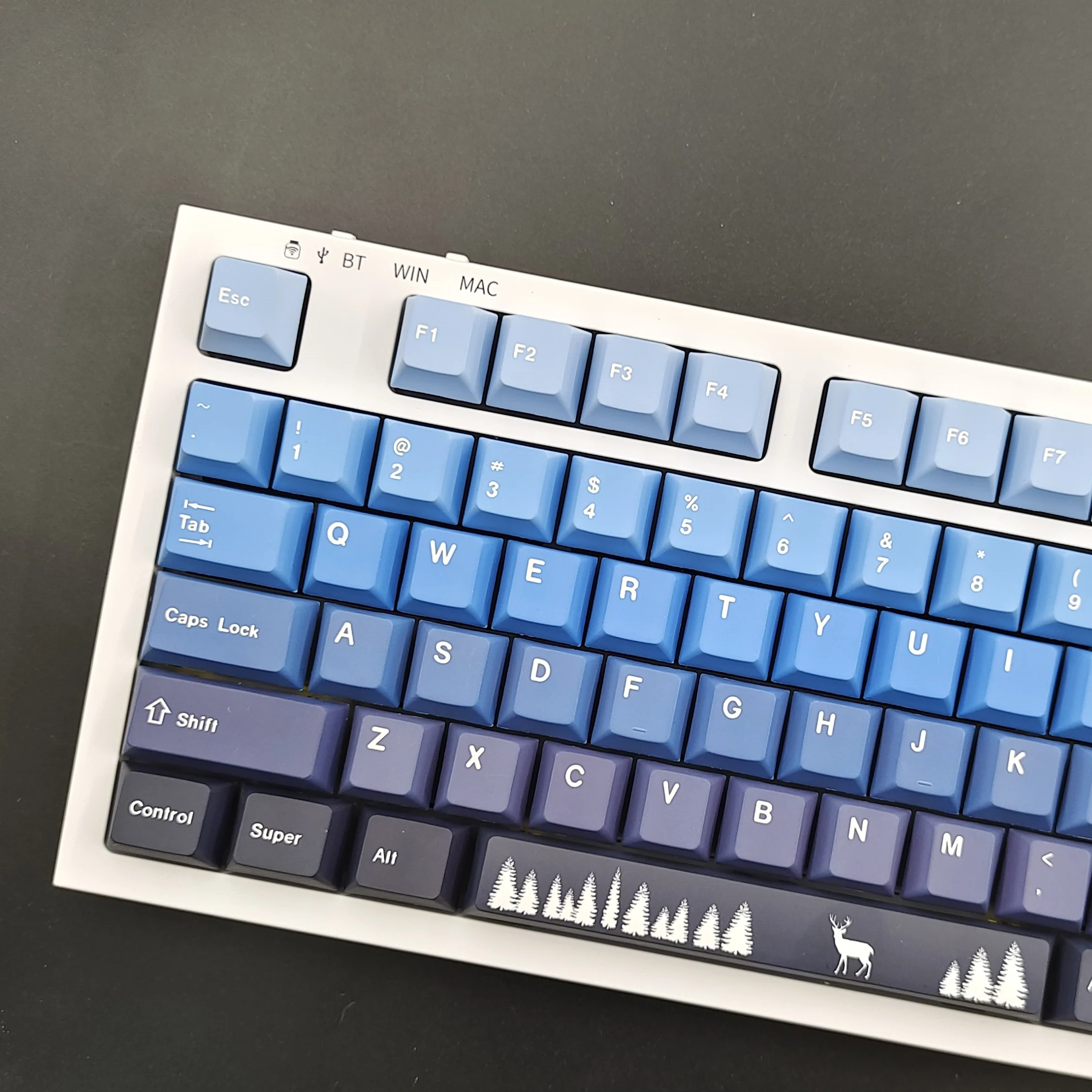 

Лось Keycap Cherry профиль градиентный цвет пятисторонняя PBT сублимационная клавиша крышка ANSI США Макет для Mx Переключатель механическая клавиатура