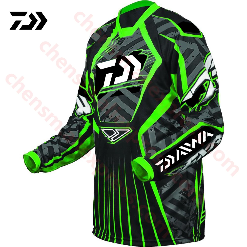 2021 New DAIWA Quick Drying Fishing Clothing Long Sleeve Sunscreen Anti-uv Breathable Summer Fishing Shirt Autumn Fishing Jersey