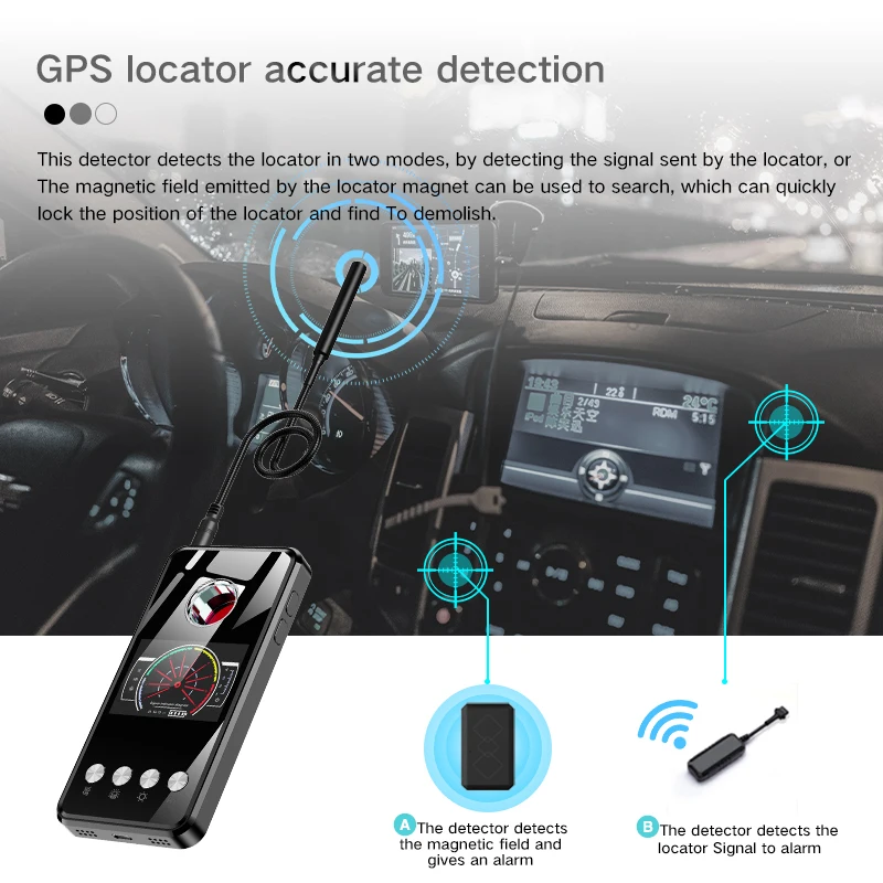 Лазерный инфракрасный детектор сигнал GPS-трекер мини-Искатель ошибок