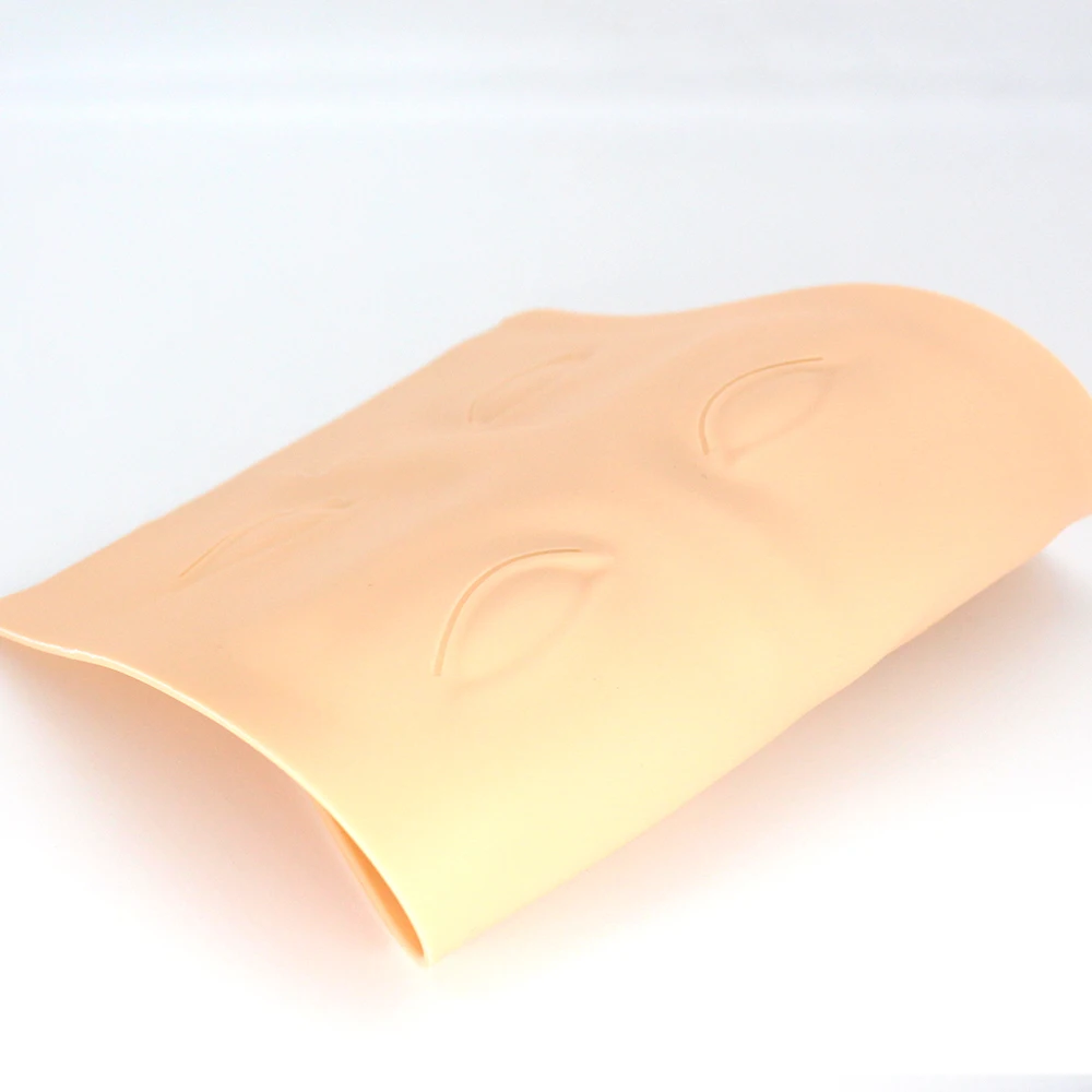 

KZBOY 10Pcs Permanent Microblading Makeup Practice Skin Silicone Pads with Eyebrow Lip Shaped Disposable Cosmetic Tool