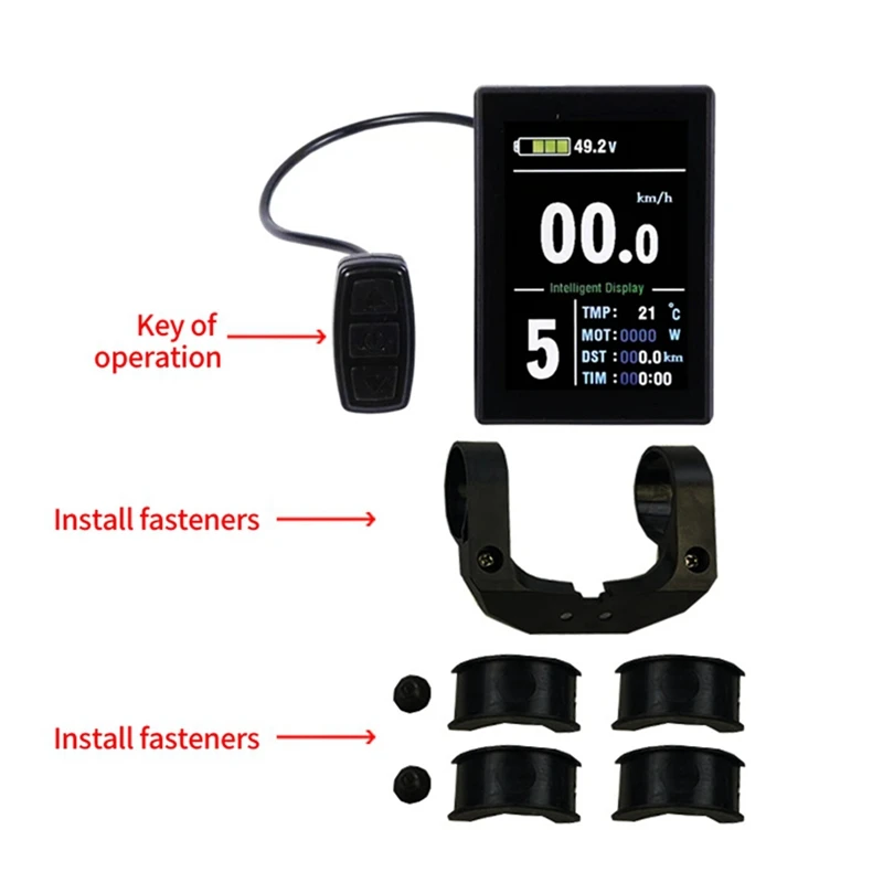 New Ebike Display KT LCD8S Color USB Electric Bike Bicycle Conversion Accessories Universal Plug
