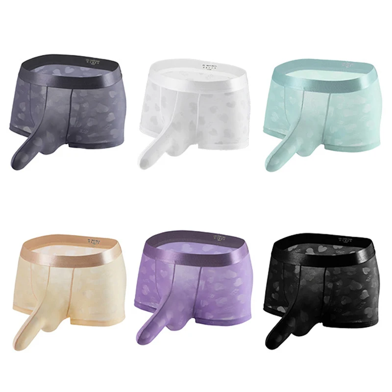 Мужское нижнее белье трусы с принтом шорты плавки в виде слона на носу