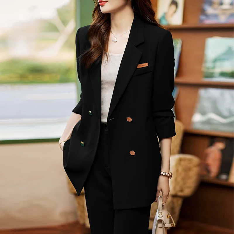 2023 Новый однотонный Модный маленький костюм с длинным рукавом пальто облегающая